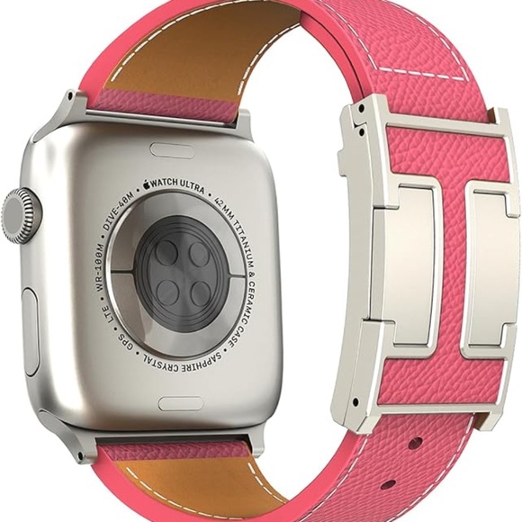 Luxury H Apple Watch Band iWatch Series Ultra 8 7 6 5 4 38mm/40mm 42mm/41/45/49 - Picture 1 of 4